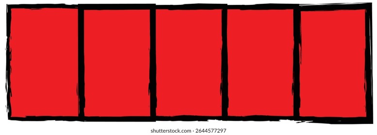 Linocut texture. Ink roller background. Grunge letterpress rectangles. Dry brayer striped lines isolated on dark background. Painted relief stains. Vector lino eroded abstract illustration