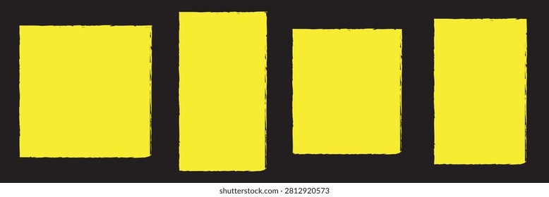 Linocut texture. Ink roller background. Grunge letterpress rectangles. Dry brayer striped lines isolated on dark background. Painted relief stains. Vector line eroded abstract illustration . EPS 10 .