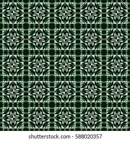 Linoleum seamless pattern. Geometric mosaic. Vector illustration