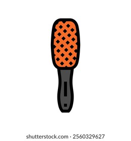 lint brush clothes care color icon vector. lint brush clothes care sign. isolated symbol illustration