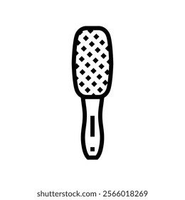 lint brush clothes care line icon vector. lint brush clothes care sign. isolated contour symbol black illustration