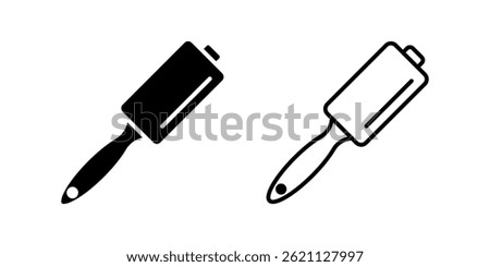 lint roller icon set. Flat illustration of vector icon on white background