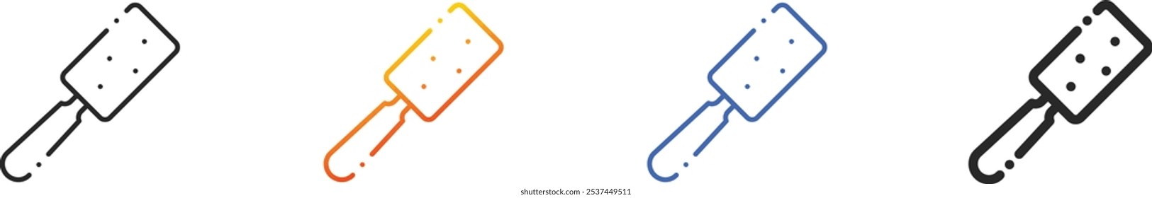 lint roller icon.Thin Linear, Gradient, Blue Stroke and bold Style Design Isolated On White Background