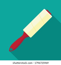 Lint roller sign vector flat design.