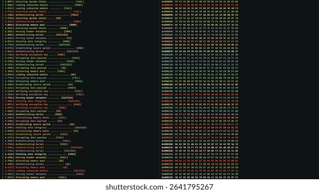 Linux Unix Terminal CLI Utility Program Vector Illustration. Command Line Interface. List of Unix File Structure. System Programming Concept. Bash Shell.