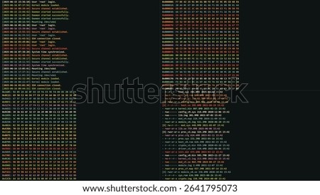 Linux Unix Terminal CLI Utility Program Vector Illustration. Command Line Interface. List of Unix File Structure. System Programming Concept. Bash Shell.