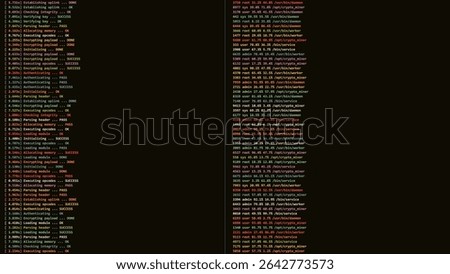 Linux Unix Terminal CLI Utility Program Vector Illustration. Command Line Interface. List of Unix File Structure. System Programming Concept. Bash Shell.