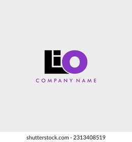 LIO initial letter monogram logo