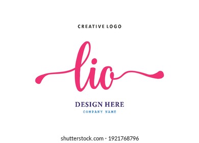 LIO lettering logo is simple, easy to understand and authoritative