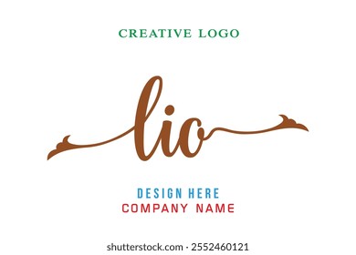 O logotipo com letras LIO é simples, fácil de entender e confiável