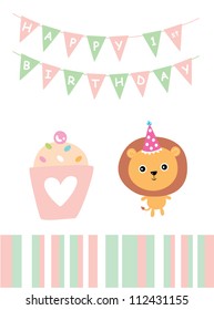 lion 1st birthday