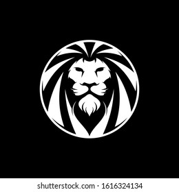 lion abstract logo design vector