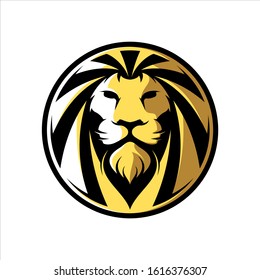 lion abstract logo design vector