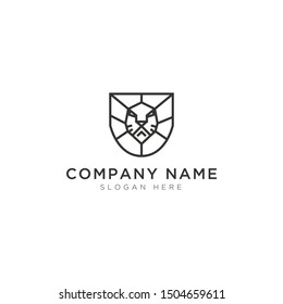 Lion abstract Logo Template Design Vector, Emblem, Design Concept, Creative Symbol, Icon