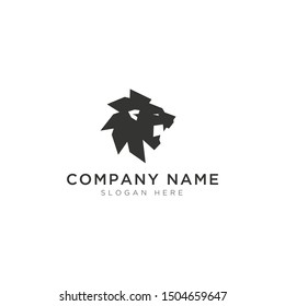 Vector de diseño de plantillas de logotipo abstracto de león, Emblem, Concepto de diseño, símbolo creativo, icono
