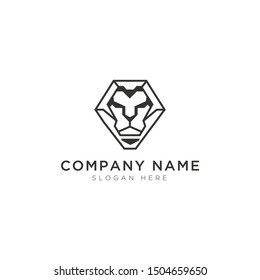 Lion abstract Logo Template Design Vector, Emblem, Design Concept, Creative Symbol, Icon