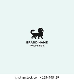 Lion Abstrakte Logo-Vektordesign-Vorlage herunterladen