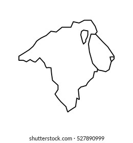 lion african animal icon vector illustration graphic design