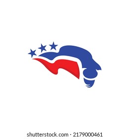 Lion American Vector Logo Design