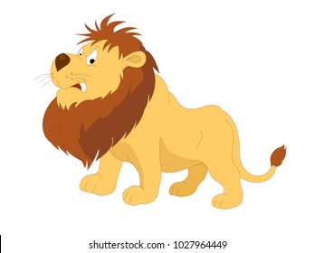 Lion Angry Vector Image Illustration