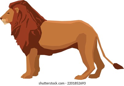 Lion animal cartoon character vector