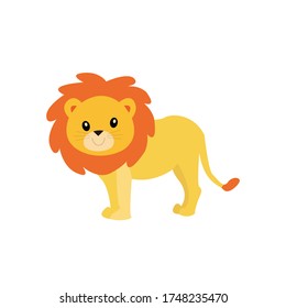 Lion Animal Cartoon Vector Illustration
