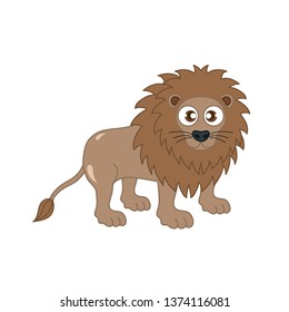 Lion animal cute vector