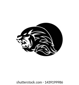 a lion animal logo template