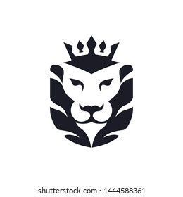 a lion animal logo template