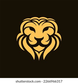 Lion animal luxury illustration creative logo