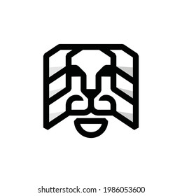 Lion Animal Minimalist Logo Design