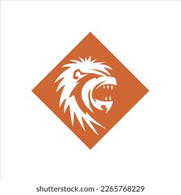 diseño del logotipo del vector de león