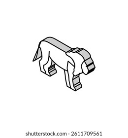 lion animal in zoo isometric icon vector. lion animal in zoo sign. isolated symbol illustration