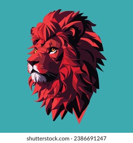 A lion art 3D vector art