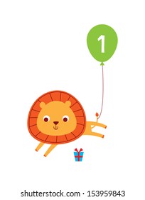 lion baby first birthday