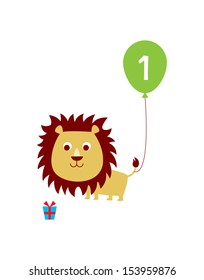 lion baby first birthday