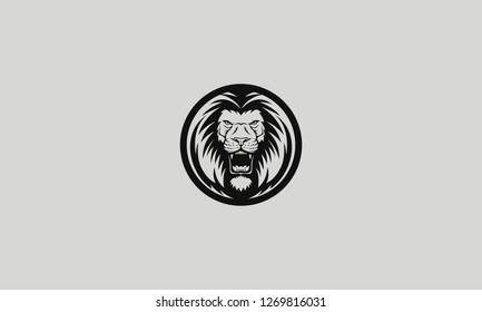 Lion Badge Emblem Symbol Logo Vector