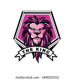 lion and bear illustration vector logo