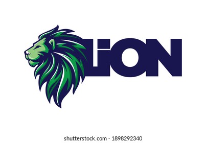 lion and bear illustration vector logo