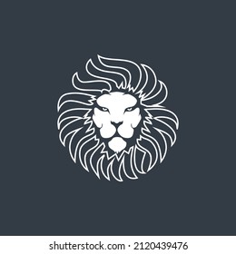 lion and bear illustration vector logo
