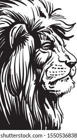 lion black head logo icon designs