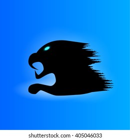 lion. Black logo 