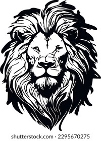 Lion Black and White tattoo