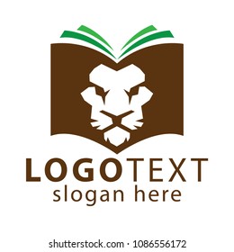 Lion Book Logo vector