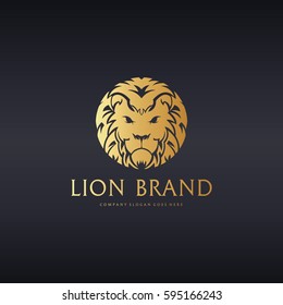 Lion Brand. Elegant Lion logotype 