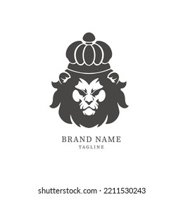 conjunto de vectores de logotipo de marca de león 