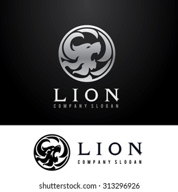 Lion brand Vector Logo Template.