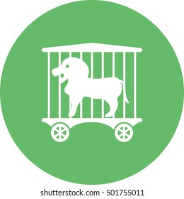 Lion in Cage