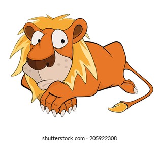 Lion. Cartoon 