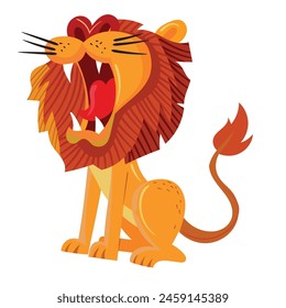 Lion cartoon illustration images for various purposes